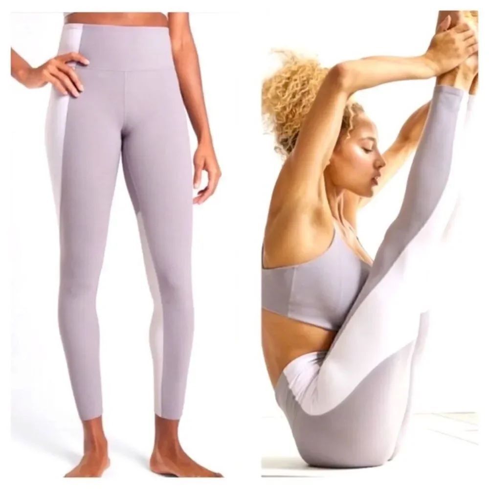 Athleta Elation Asym 7/8 Tight In 3 color block S